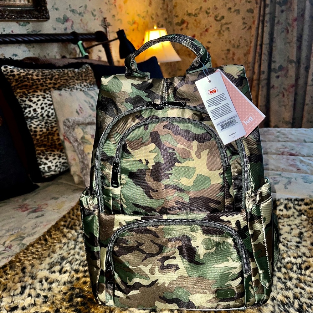 Lug Hatchback 3 Backpack NWT'S Camo Green